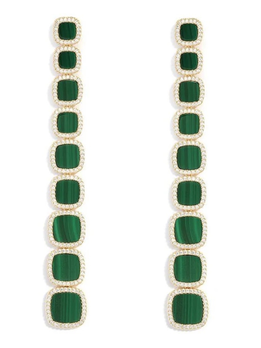 APM Monaco Malachite Earrings